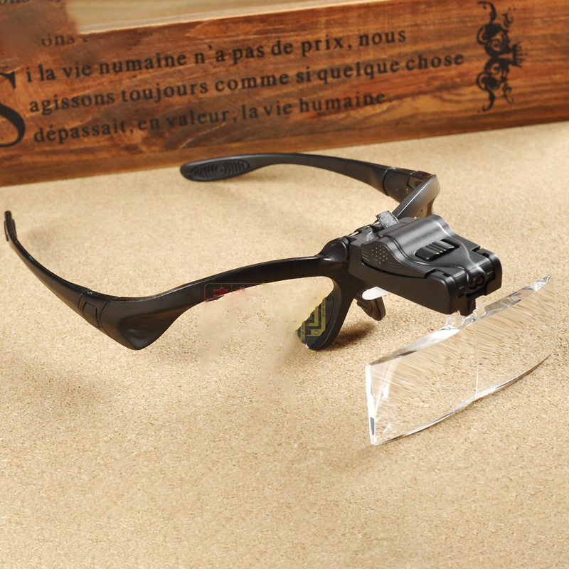 Eyelash Extension With Glasses - Büyüteç kafa monte ve gözlük modeli