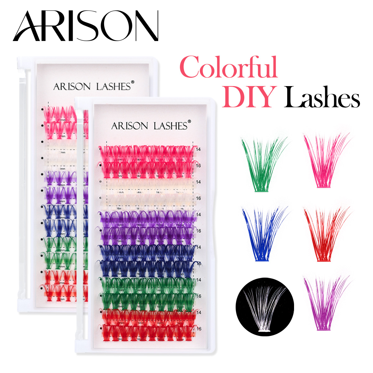 Lash Tile Palette - ARISON 12 Satırlar Karışık Renkli Küme