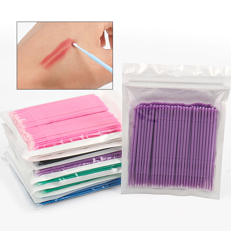 Eyelash Extension Jakarta - 100 Adet/Torba Bambu Kirpik Uzatma Temizleme