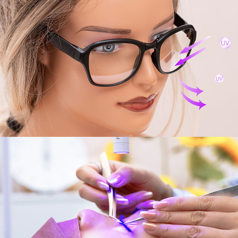 Eyelash Extension With Glasses - UV Koruyucu Gözlük Yanlış Kirpik Kirpik