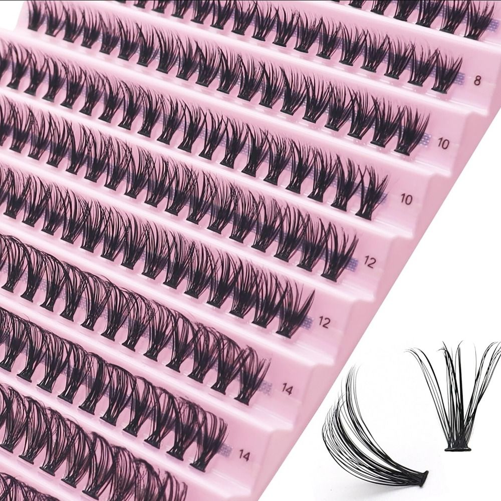 Eyelash Extension C Curl - 40D 8/10/12/14/16mm bireysel kirpik kümeleri hacmi