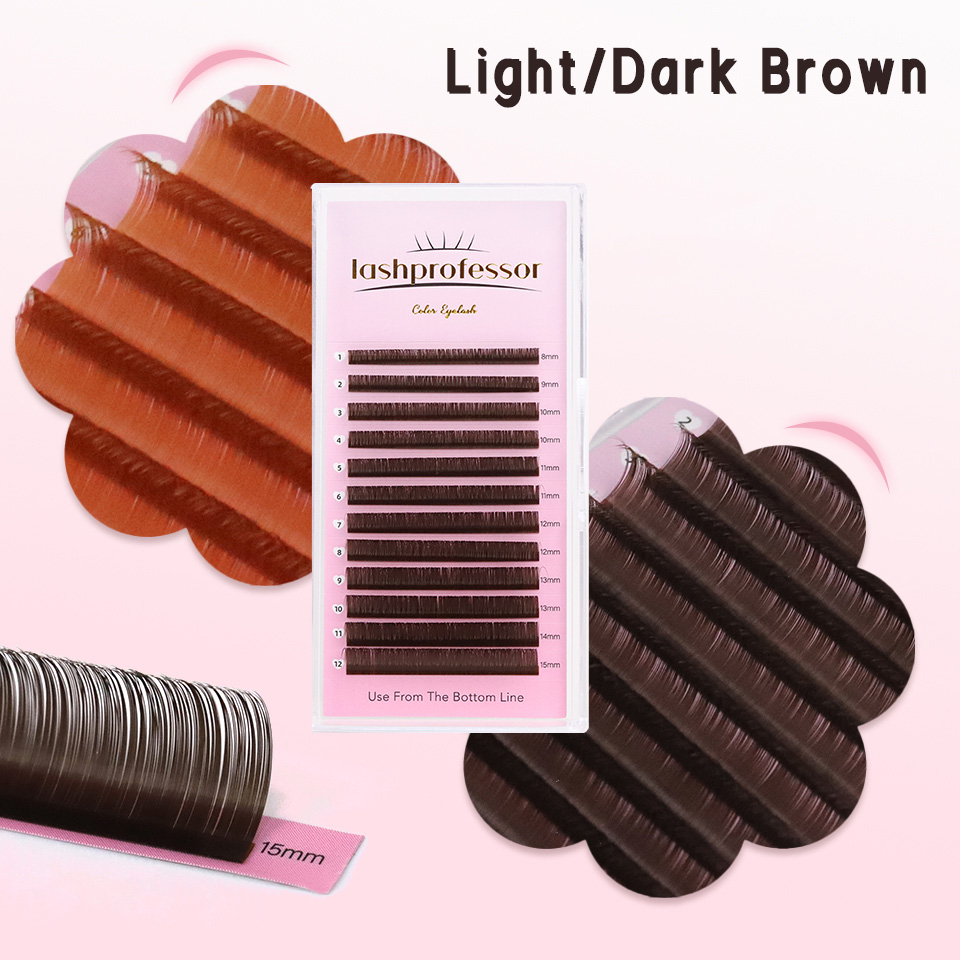 Lash Tile Palette - Koyu Kahverengi Kirpik Uzatma 0.05 0.07mm