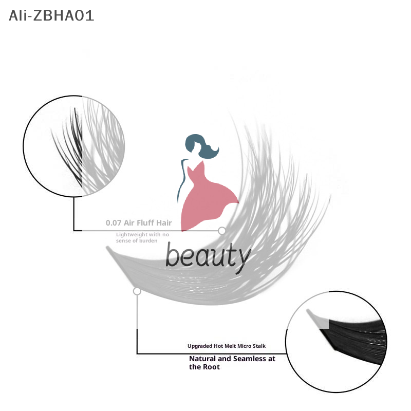 Eyelash Extension Volume Lashes - 3D Takma Kirpikler, Hafif Kirpik Uzatma,