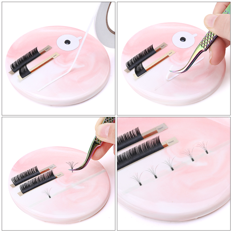 40 m/takım kolay fan bantlar 3 - Eyelash Extension Volume Lashes incelemesi ve fiyatı