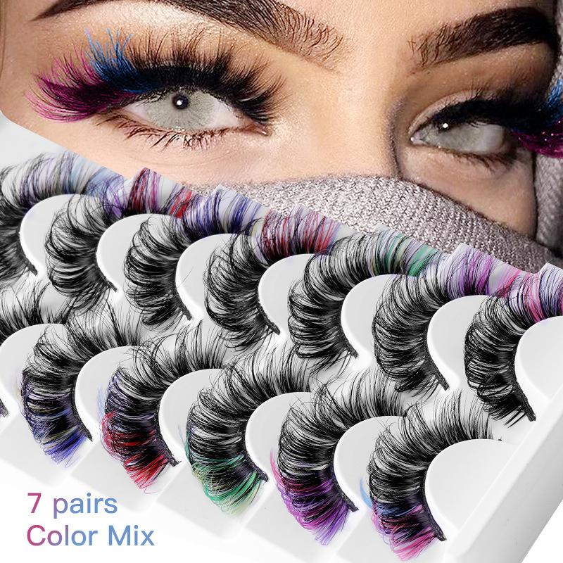 7 Çift Renkli Takma Kirpik 3D  - Eyelash Extension Volume Lashes incelemesi ve fiyatı