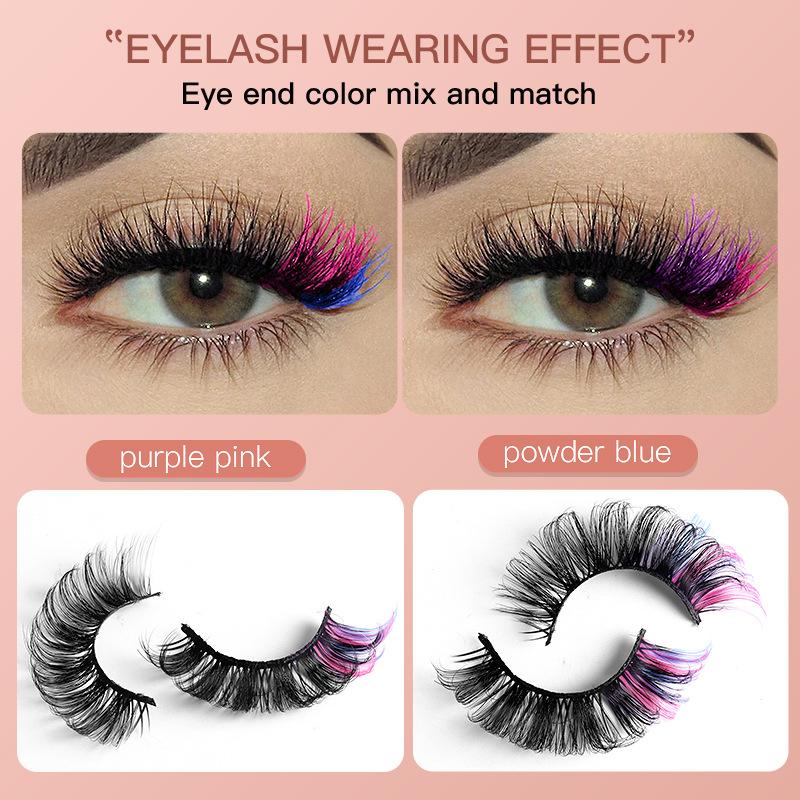 7 Çift Renkli Takma Kirpik 3D  - Eyelash Extension Volume Lashes incelemesi ve fiyatı