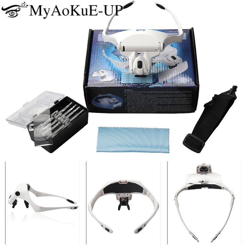 5 Lens ayarlanabilir kafa band - Eyelash Extension With Glasses incelemesi ve fiyatı